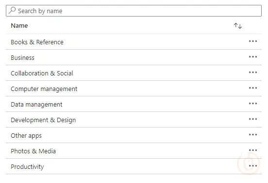 Original App Categories
