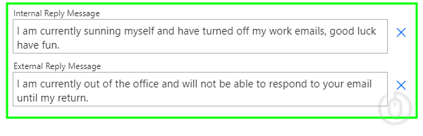 Configuring Automatic Reply Messages